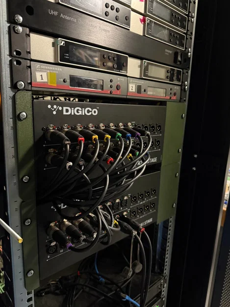 Giá đỡ DiGiCo A168 Stage Box cho tủ Rack 19 inch - Image 1