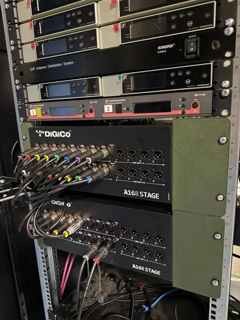 Giá đỡ DiGiCo A168 Stage Box cho tủ Rack 19 inch - Image 2