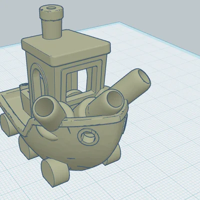 Mô hình 3D Benchy Remixed as Tank - Chiếc thuyền xe tăng độc lạ
