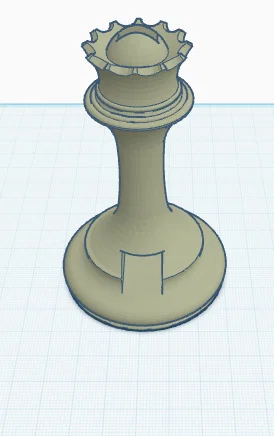 Tháp đổ xúc xắc Chess Dice Tower hình quân Hậu in 3D độc đáo - Image 1