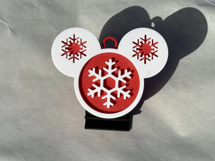 Đồ trang trí Snowflake Mickey - Phụ kiện 3D đẹp mắt mùa lễ hội - Image 1