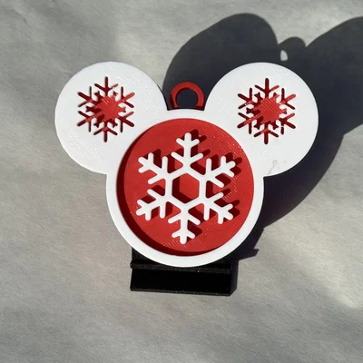 Đồ trang trí Snowflake Mickey - Phụ kiện 3D đẹp mắt mùa lễ hội