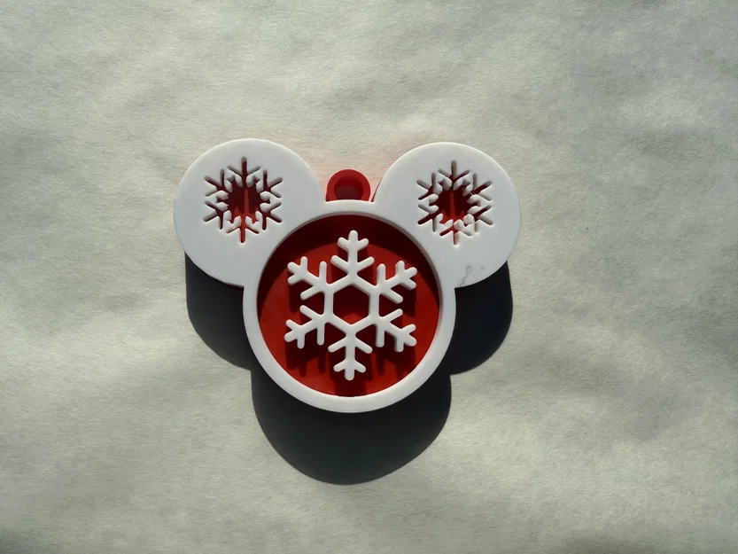 Đồ trang trí Snowflake Mickey - Phụ kiện 3D đẹp mắt mùa lễ hội - Image 2