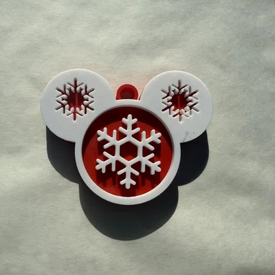 Đồ trang trí Snowflake Mickey - Phụ kiện 3D đẹp mắt mùa lễ hội
