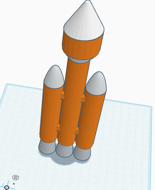 Mô hình tên lửa 3D phong cách Delta IV dùng trang trí đẹp mắt - Image 1