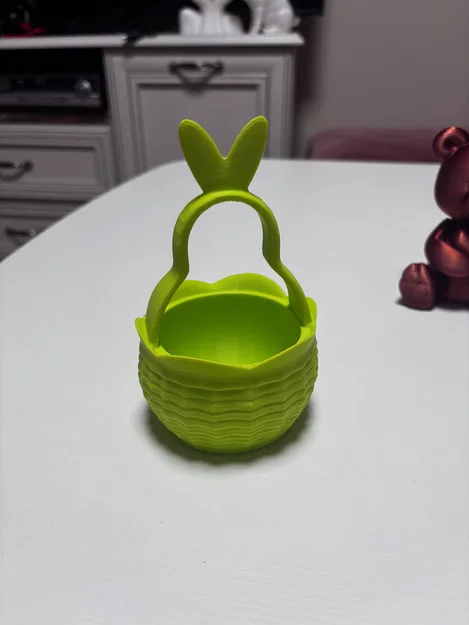 Mẫu in 3D giỏ đựng trứng hình thỏ xinh xắn cho lễ Phục sinh - Image 1