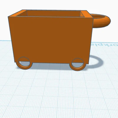 Mô hình xe đẩy (Cart) nhỏ gọn - Đồ chơi trang trí in 3D