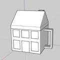 Ly Mug Hình Ngôi Nhà Có Ống Khói Tạo Hiệu Ứng Khói - Thumbnail 2