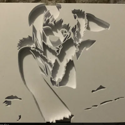 Mô hình trang trí treo tường Gen Asagiri (Dr. Stone) in 3D