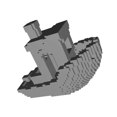 Minecraft / Voxelized 3d Benchy