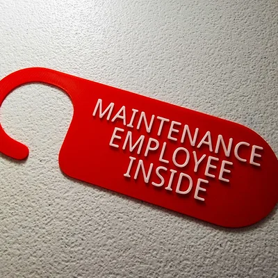 Bảng treo cửa thông báo bảo trì chuyên nghiệp (Door Knob Hanger)
