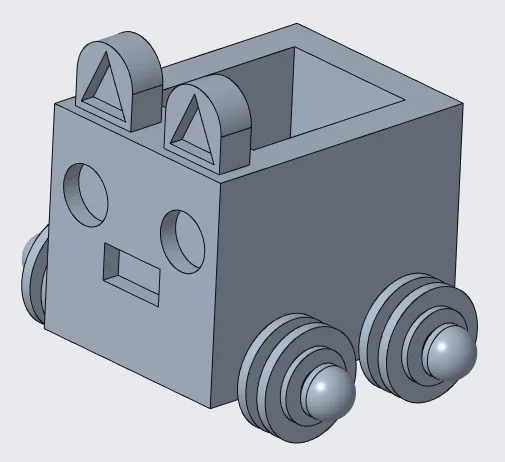 Mô hình xe đồ chơi Animal Cart dễ thương cho bé in 3D - Image 1