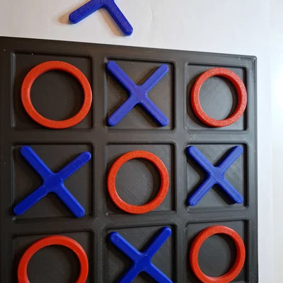 Mẫu in 3D bộ cờ caro Tic Tac Toe đơn giản và thú vị