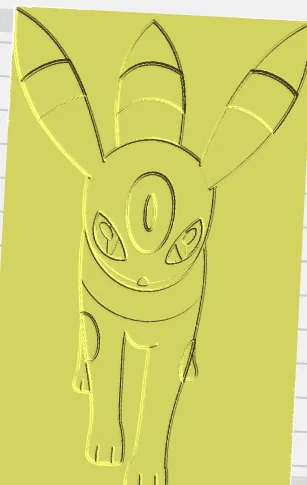 Tranh treo tường 3D Umbreon - Mô hình trang trí cho fan Pokémon - Image 1