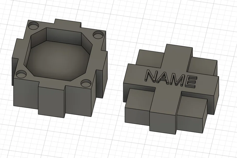 Mẫu Hộp Quà Tặng 3D Có Nam Châm Tùy Biến Tên Cá Nhân Độc Đáo - Image 1