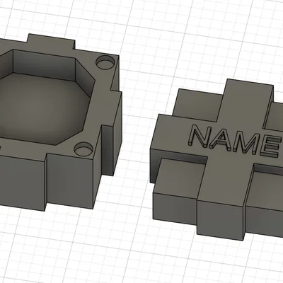 Mẫu Hộp Quà Tặng 3D Có Nam Châm Tùy Biến Tên Cá Nhân Độc Đáo