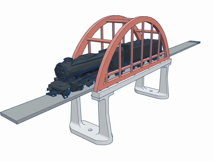 Cầu Vòm Đường Sắt Tỉ Lệ H0 (Railway Bow Bridge H0 Scale) - Image 1
