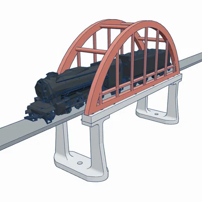 Cầu Vòm Đường Sắt Tỉ Lệ H0 (Railway Bow Bridge H0 Scale)