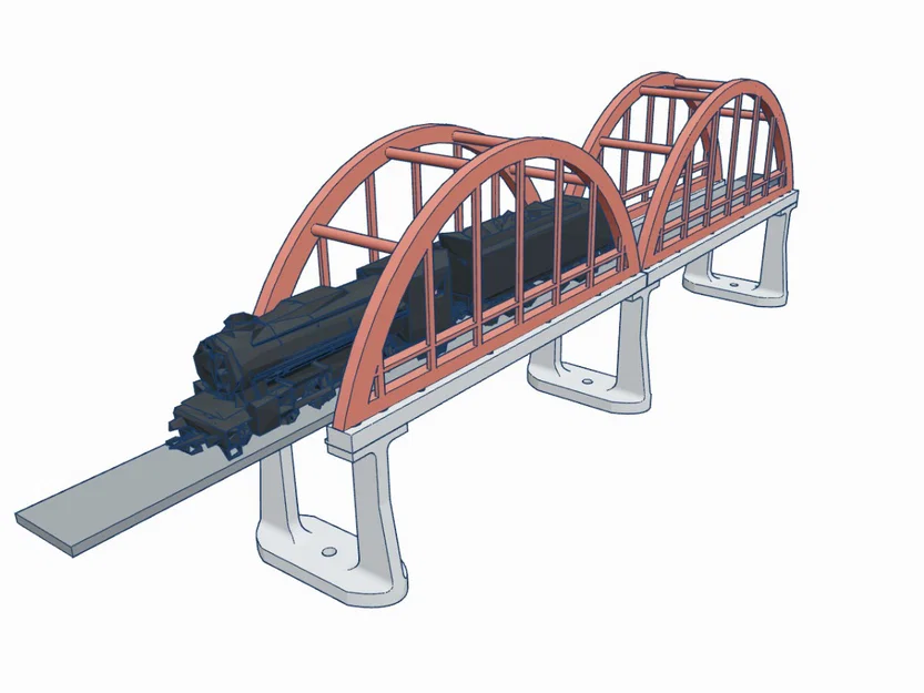 Cầu Vòm Đường Sắt Tỉ Lệ H0 (Railway Bow Bridge H0 Scale) - Image 2
