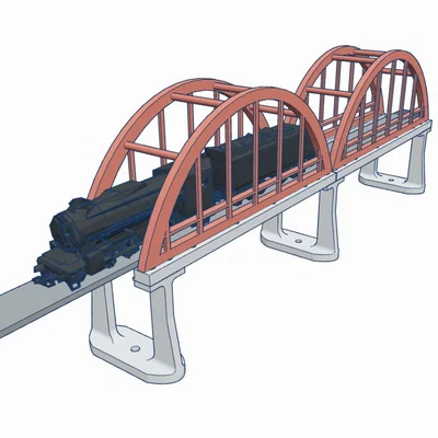 Cầu Vòm Đường Sắt Tỉ Lệ H0 (Railway Bow Bridge H0 Scale)