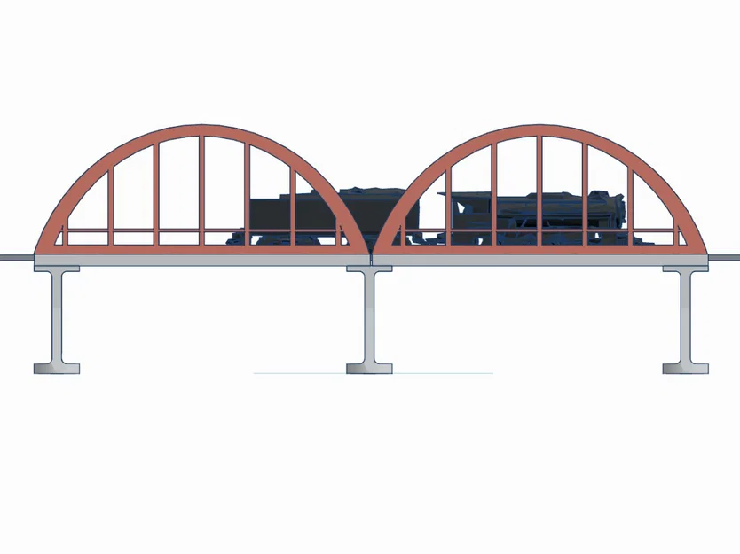 Cầu Vòm Đường Sắt Tỉ Lệ H0 (Railway Bow Bridge H0 Scale) - Image 3