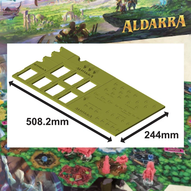 Bảng Người Chơi Aldarra (Chỉ cho khay in 250mm x 250mm) - Image 1