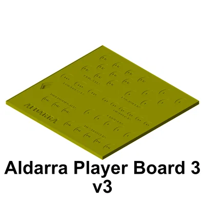 Bảng Người Chơi Aldarra (Chỉ cho khay in 250mm x 250mm)
