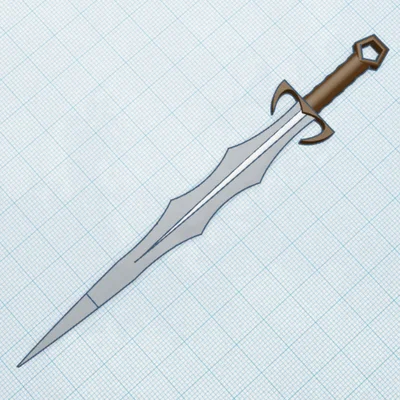 Mô hình Fancy Sword 3D - Đạo cụ Cosplay kiếm giả tưởng cực đẹp