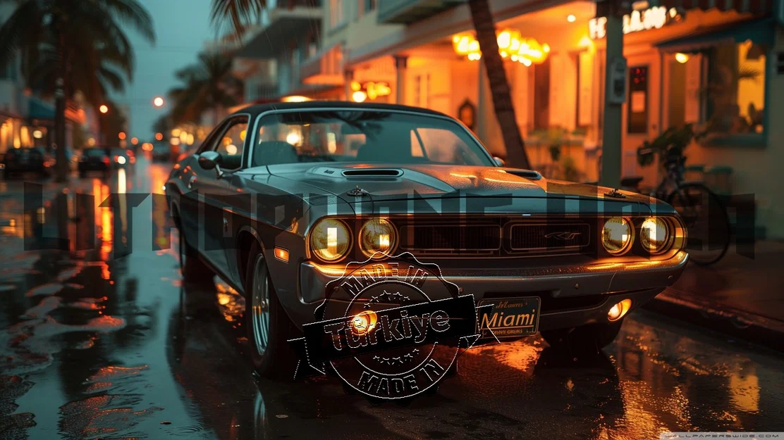 Mô hình 3D Lithophane xe cổ điển Dodge Challenger đẹp mắt - Image 1