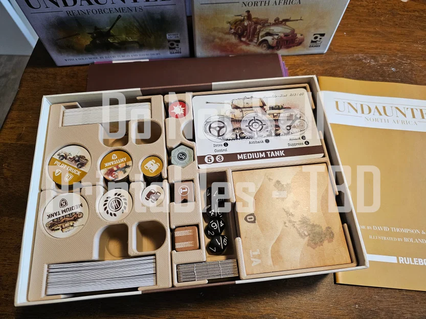 Undaunted North Africa / Reinforcements Insert (Bản chèn khay Reinforcements) - Image 1