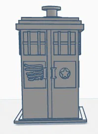 Mô hình TARDIS nhỏ gọn trang trí cho fan Doctor Who - File in 3D STL - Image 1