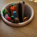 Khay cắm bút in 3D lắp âm mặt bàn tiện lợi, gọn gàng - Thumbnail 2