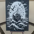 Tranh treo tường “Horror at Sea 1” - Thumbnail 1