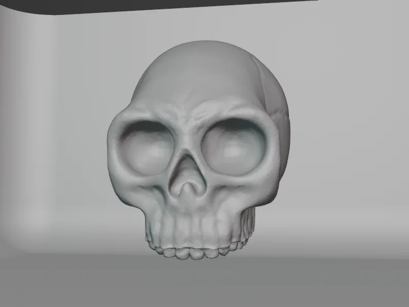 Mô hình 3D hộp sọ người cách điệu độc đáo (Human Skull Stylized) - Image 1