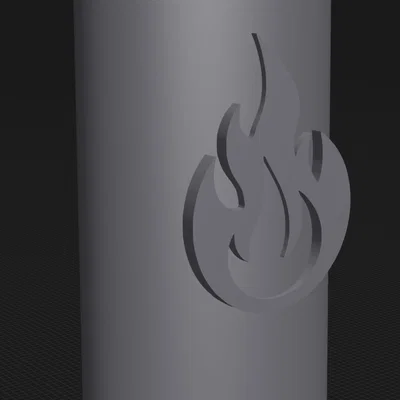 Ốp bật lửa BIC với logo ngọn lửa