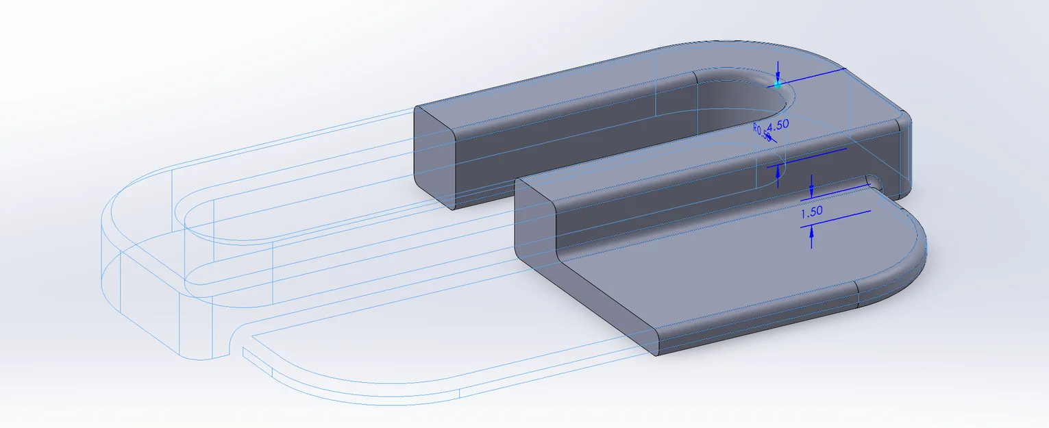 Khóa cài thay thế cho quần yếm Black Diamond Recon (3D Print) - Image 3