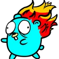 Nam châm Gopher đang bốc cháy (Gopher On Fire Magnet) - Thumbnail 2