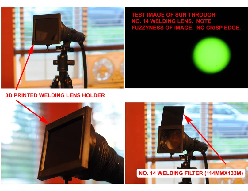 Solar Filter - Giá đỡ kính hàn No.14 cho ống kính - Image 2