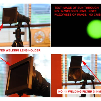 Solar Filter - Giá đỡ kính hàn No.14 cho ống kính