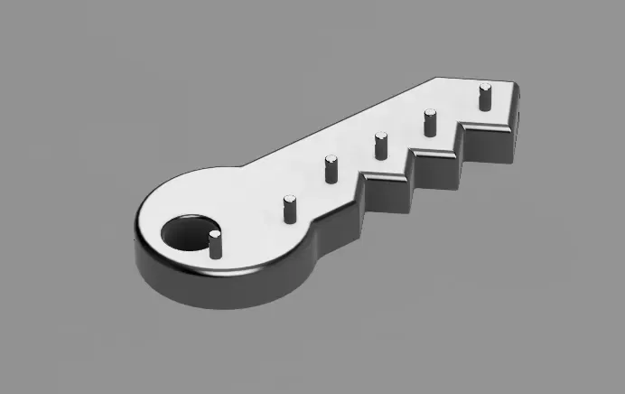 Móc treo chìa khóa hình chìa khóa (Key-Shaped Key Holder) - Image 1