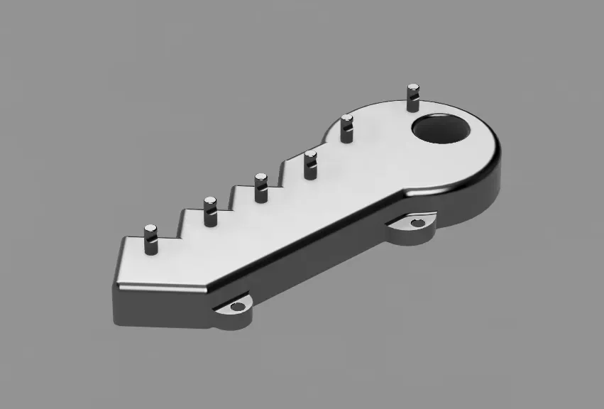 Móc treo chìa khóa hình chìa khóa (Key-Shaped Key Holder) - Image 2
