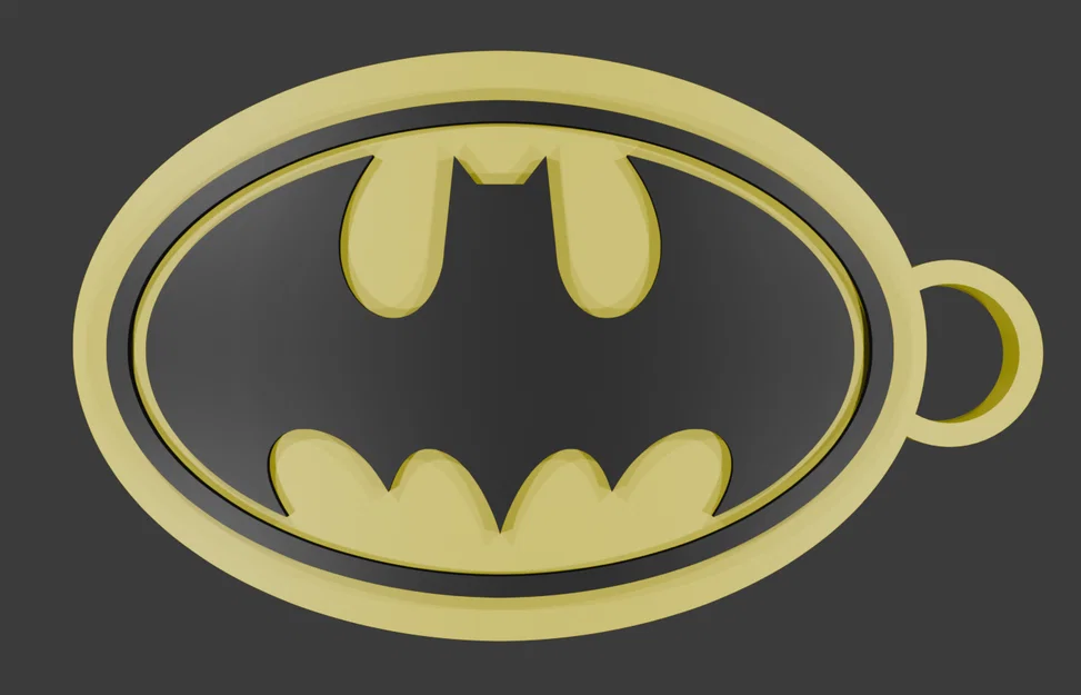 Móc khóa logo Batman 3D - Image 1