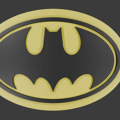 Móc khóa logo Batman 3D