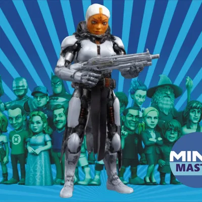 Mô hình Cyborg Assassin phong cách Minix để in 3D chi tiết
