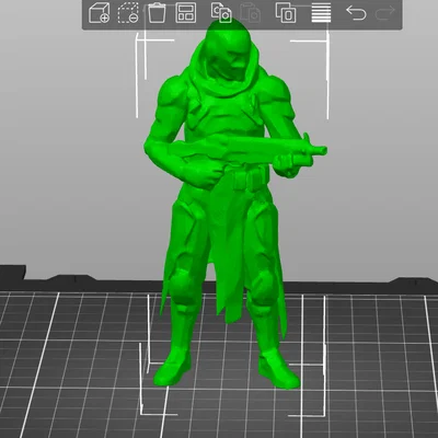 Mô hình Cyborg Assassin phong cách Minix để in 3D chi tiết