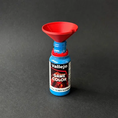 Phễu mini 3D cho lọ sơn Vallejo và The Army Painter