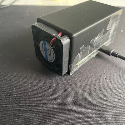 Hộp case Raspberry Pi 2W tích hợp quạt tản nhiệt 4010 tiện lợi