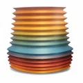 Bình hoa gân nổi đơn giản (Simple Ribbed Vase) - Thumbnail 2