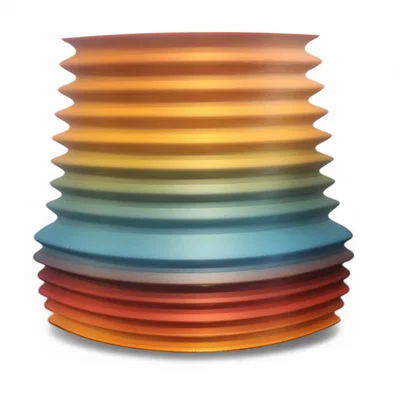 Bình hoa gân nổi đơn giản (Simple Ribbed Vase)