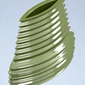 Bình hoa gân nổi đơn giản (Simple Ribbed Vase) - Thumbnail 3